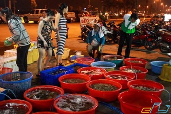 chợ hải sản đường võ nguyên giáp đà nẵng
